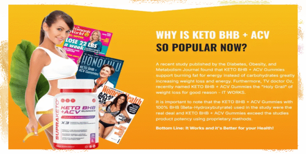 Supra Keto BHB + ACV Gummies benefits